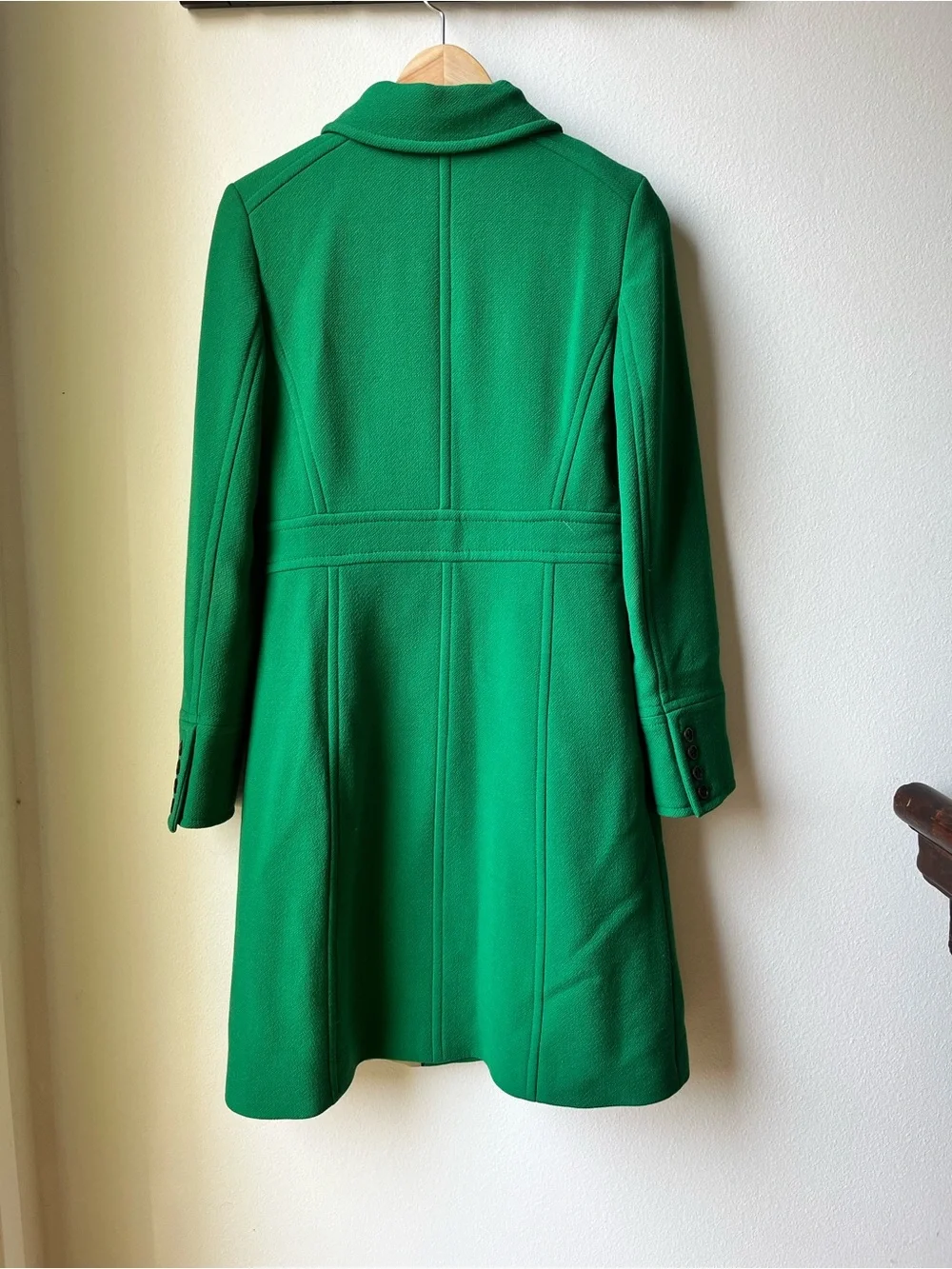 J Crew Green Lady Day Wool Coat Size 4